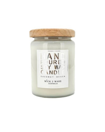 Wick2Ware Hand Poured Soy Max candle - 580g Extra Large Size - Lillianna Gifts Australia