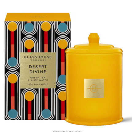 Glasshouse DESERT DIVINE 380g SOY CANDLE - Lillianna Gifts Australia