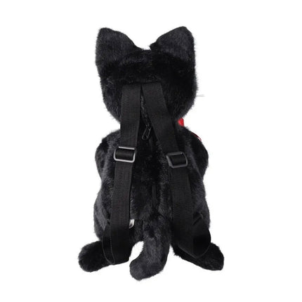 Official Studio Ghibli Kiki's Delivery Service Jiji Black Cat Plush Rucksack Backpack - Lillianna Gifts Australia