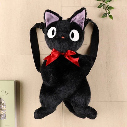 Official Studio Ghibli Kiki's Delivery Service Jiji Black Cat Plush Rucksack Backpack - Lillianna Gifts Australia