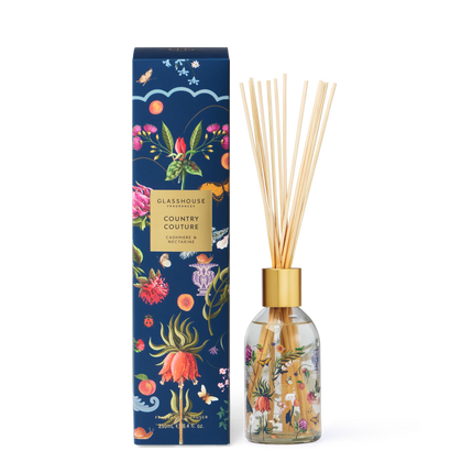 Glasshouse Country Couture - Cashmere & Nectarine 250mL Fragrance Diffuser - Lillianna Gifts Australia