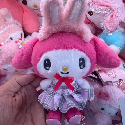 My Melody Plush Doll Keychain – back to school edition - Lillianna Gifts Australia