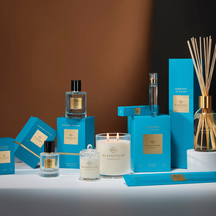 Glasshouse Candle Midnight in Milan - Lillianna Gifts Australia