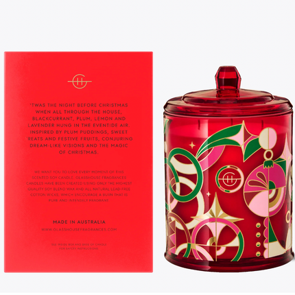 Glasshouse - Christmas - Night Before Christmas 760g Triple Scented Soy Candle 2024 - Lillianna Gifts Australia