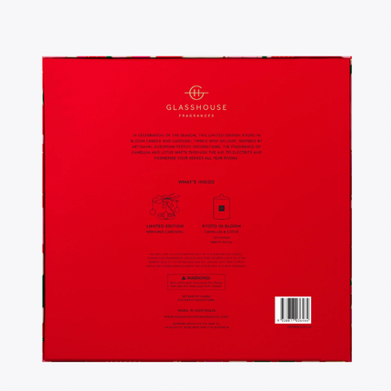 Glasshouse - Christmas 2024 - Kyoto In Bloom Soy Candle & Spinning Carousel gift sets - Lillianna Gifts Australia