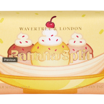 Wavertree & London Banana Split Soap Bar 200g - Lillianna Gifts Australia