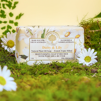 Wavertree & London Daisy Soap Bar 200g - Lillianna Gifts Australia
