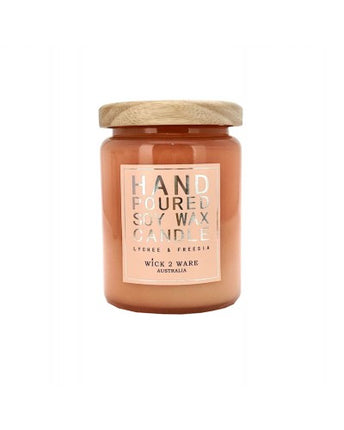 Wick2Ware Hand Poured Soy Max candle - 580g Extra Large Size - Lillianna Gifts Australia