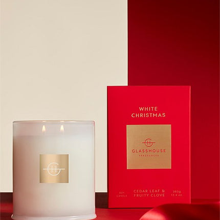 WHITE CHRISTMAS 380G SOY CANDLE - Lillianna Gifts Australia