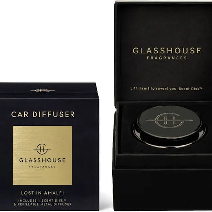 Glasshouse Car Diffuser Lost in Amalfi - Lillianna Gifts Australia