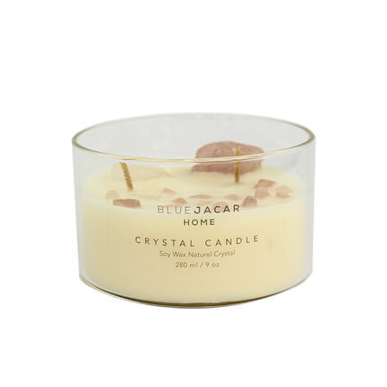 'Love Pomelo' Crystal Healing Candle - Lillianna Gifts Australia