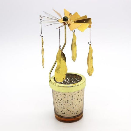 Candle Spinner Indian Feather Gold/Silver - Lillianna Gifts Australia