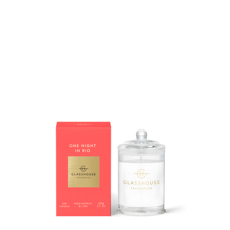 Glasshouse Candle One Night in Rio Passionfruit Lime - Lillianna Gifts Australia
