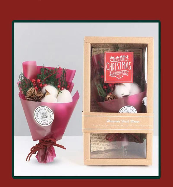 Christmas Limited Edition Cottonflower and Pine Cone - Lillianna Gifts Australia