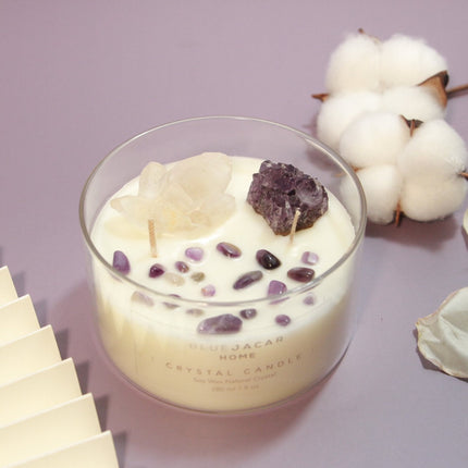 'Poetry of Provence' Crystal Healing Candle - Lillianna Gifts Australia