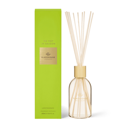 Glasshouse Diffuser We Met in Saigon Lemongrass - Lillianna Gifts Australia