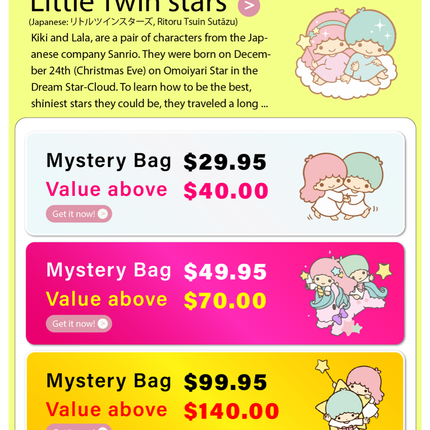 Little Twin Stars Mystery Gift Box - Lillianna Gifts Australia
