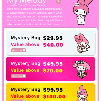 My Melody Mystery Gift Box - Lillianna Gifts Australia