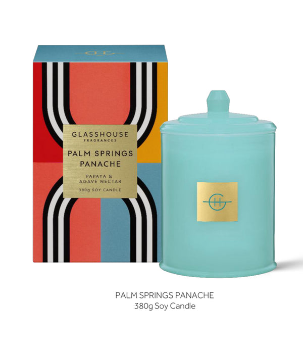 Glasshouse PALM SPRINGS PANACHE 380g SOY CANDLE - Lillianna Gifts Australia