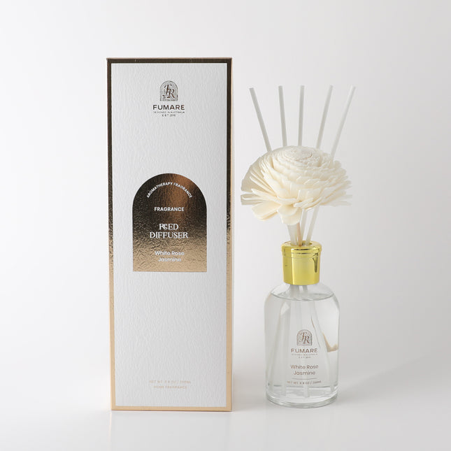 FUMARE Reed Diffuser - White Rose & Jasmine - Lillianna Gifts Australia