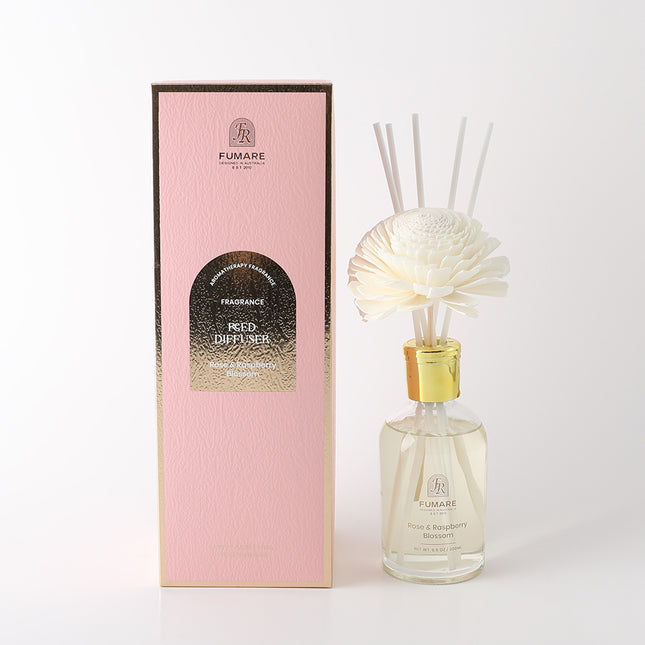 FUMARE Reed Diffuser - Rose & Raspberry Blossom - Lillianna Gifts Australia