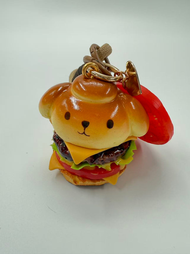 IsleEase Squishy - Burgerdog Keychain - Lillianna Gifts Australia