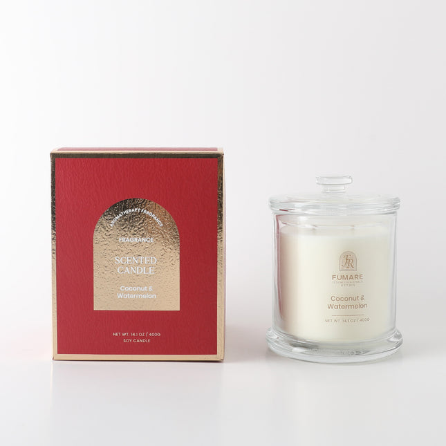 FUMARE 400G Scented Candle - Coconut & Watermelon - Lillianna Gifts Australia