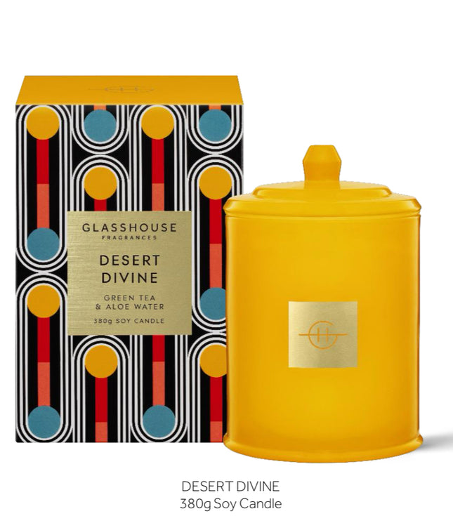 Glasshouse DESERT DIVINE 380g SOY CANDLE - Lillianna Gifts Australia