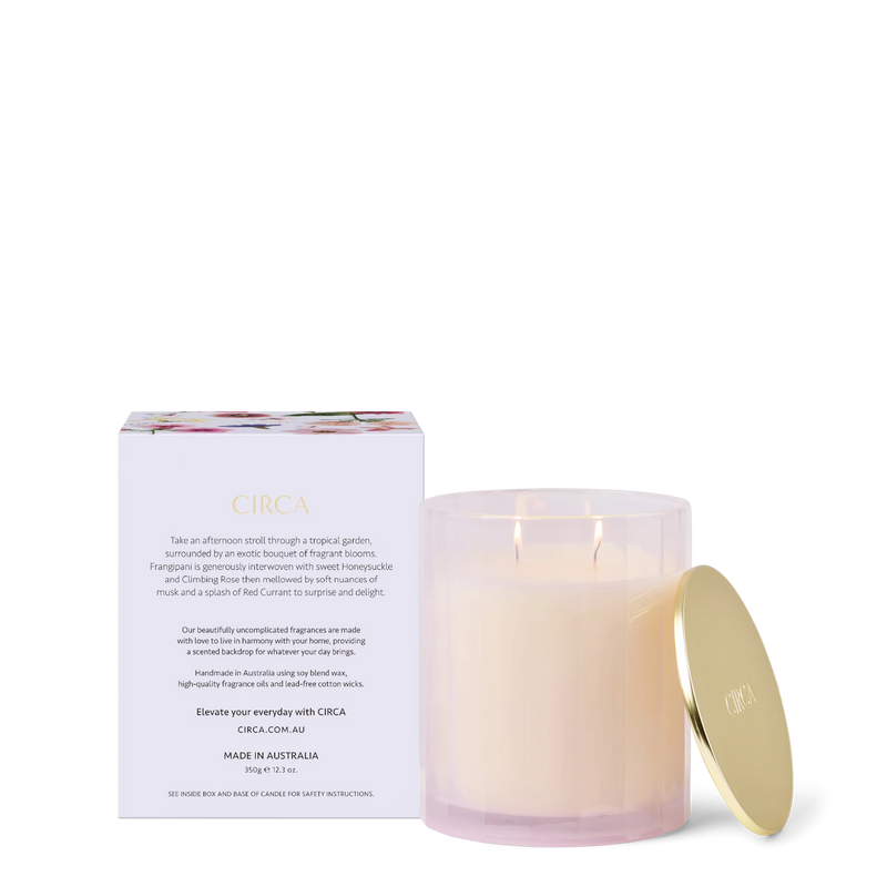 Circa Home- Limited Edition Honeysuckle & Frangipani Soy Candle 350g - Lillianna Gifts Australia