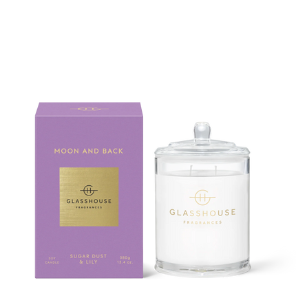 Glasshouse Candle Moon and Back - Lillianna Gifts Australia