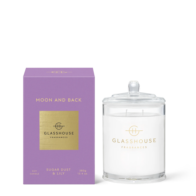Glasshouse Candle Moon and Back - Lillianna Gifts Australia
