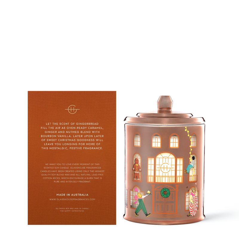 Glasshouse Candle Gingerbread House 2023 - Lillianna Gifts Australia