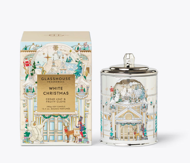 Glasshouse - Christmas - White Christmas Cedar Leaf & Fruity Clove 2025 - Lillianna Gifts Australia