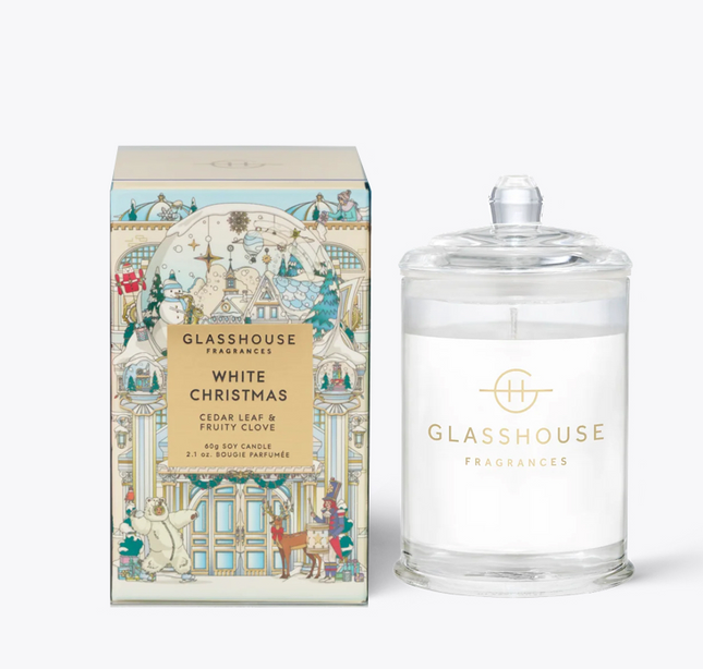 Glasshouse - Christmas - White Christmas Cedar Leaf & Fruity Clove 2025 - Lillianna Gifts Australia