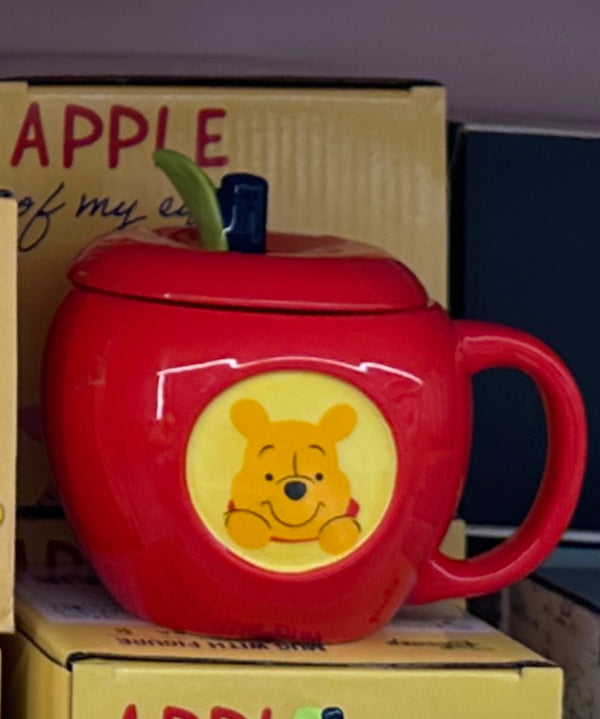Red apple Winnie the Pooh mug - Lillianna Gifts Australia