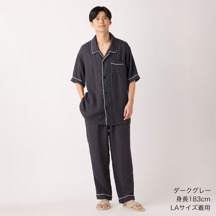 Marshmallow gauze Short-sleeve  Man's pajamas