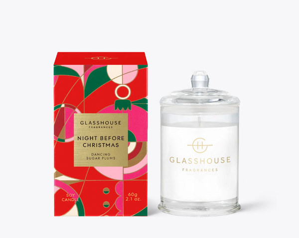 Glasshouse - Christmas - Night Before Christmas 60g Triple Scented Soy Candle 2024 - Lillianna Gifts Australia