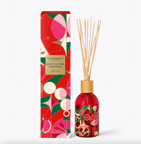 Glasshouse - Christmas 2024 - Night Before Christmas 250mL Fragrance Diffuser - Lillianna Gifts Australia