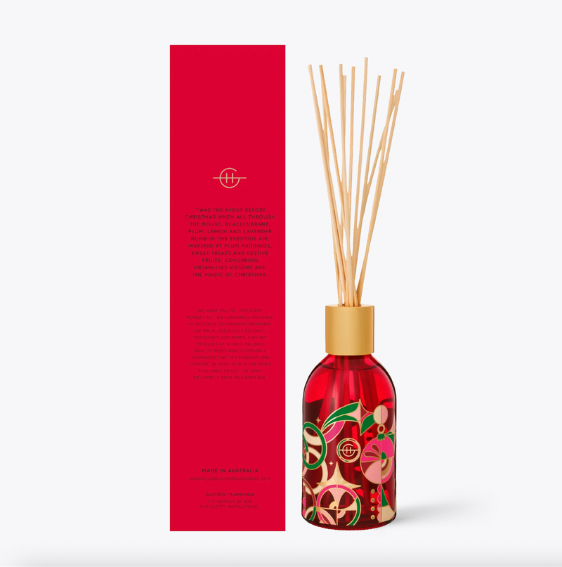 Glasshouse - Christmas 2024 - Night Before Christmas 250mL Fragrance Diffuser - Lillianna Gifts Australia