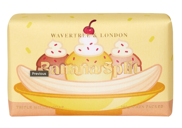 Wavertree & London Banana Split Soap Bar 200g - Lillianna Gifts Australia