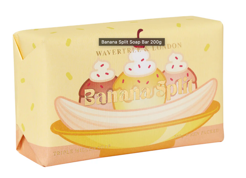 Wavertree & London Banana Split Soap Bar 200g - Lillianna Gifts Australia