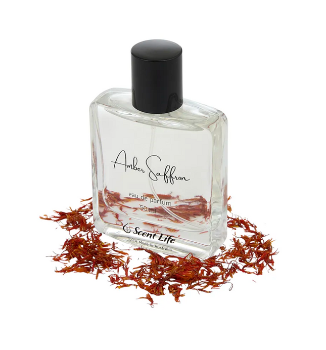 Amber Saffron Perfume 50 ml bottle - Lillianna Gifts Australia