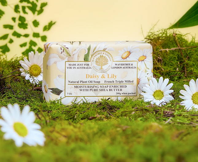 Wavertree & London Daisy Soap Bar 200g - Lillianna Gifts Australia