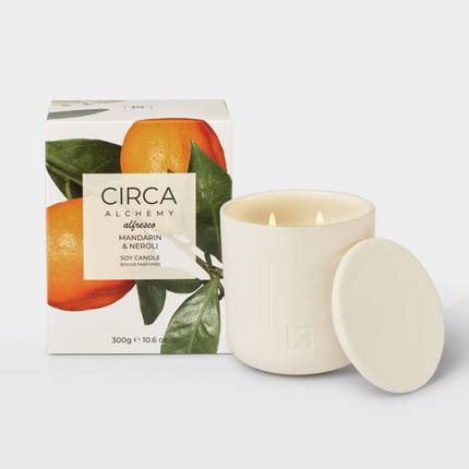 Circa Home Candle Mandarin & Neroli 1000g & 300g candle - Lillianna Gifts Australia