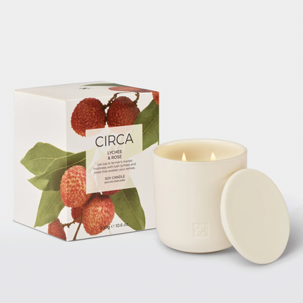 Circa Home Candle Lychee & Rose 300g candle & Fragrance Diffuser 250ml - Lillianna Gifts Australia