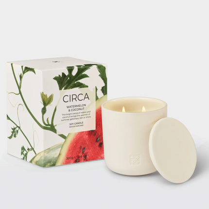 Circa Home Candle Watermelon & Coconut 300g candle & Fragrance Diffuser 250ml - Lillianna Gifts Australia