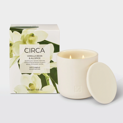 Circa Home Candle Vanilla Bean & Allspice 300g candle & Fragrance Diffuser 250ml - Lillianna Gifts Australia