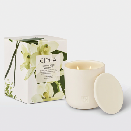 Circa Home Candle Vanilla Bean & Allspice 300g candle & Fragrance Diffuser 250ml - Lillianna Gifts Australia