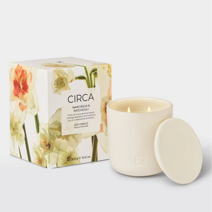 Circa Home Candle Narcissus & Patchouli 300g candle & Fragrance Diffuser 250ml - Lillianna Gifts Australia
