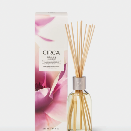 Circa Home Candle Jasmine & Magnolia 300g & 70g candle & Fragrance Diffuser 250ml - Lillianna Gifts Australia